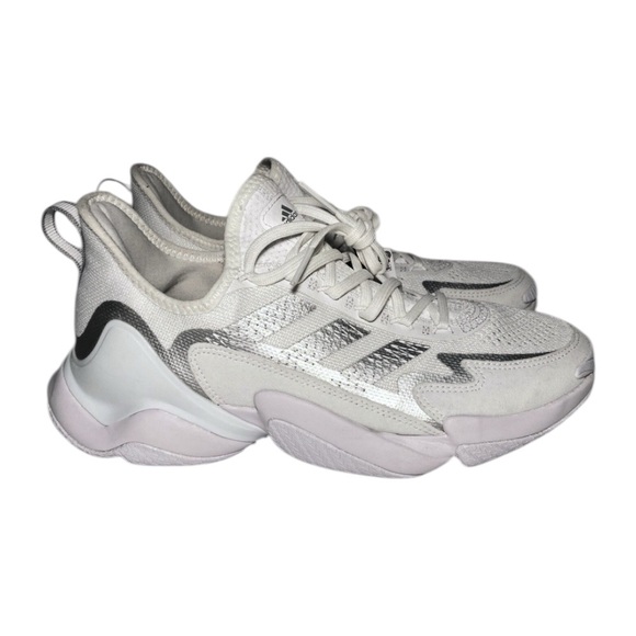 NWOT Adidas Impact FLX Mahomes Football Training Shoes White silver and pink - Picture 7 of 8